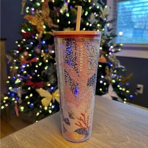 Starbucks Multicolor Glitter Tumbler with Straw